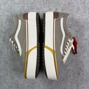 NEW Vans Old Skool Stacked Platform Shoes Taupe Mens Size 8 / Womens Size 9.5